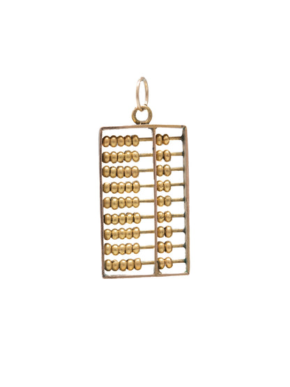 Vintage 14K Gold Large Articulating Abacus Charm