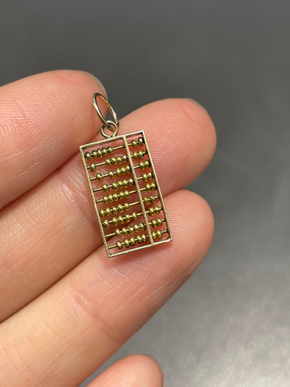 Vintage 14K Gold Mini Abacus Charm
