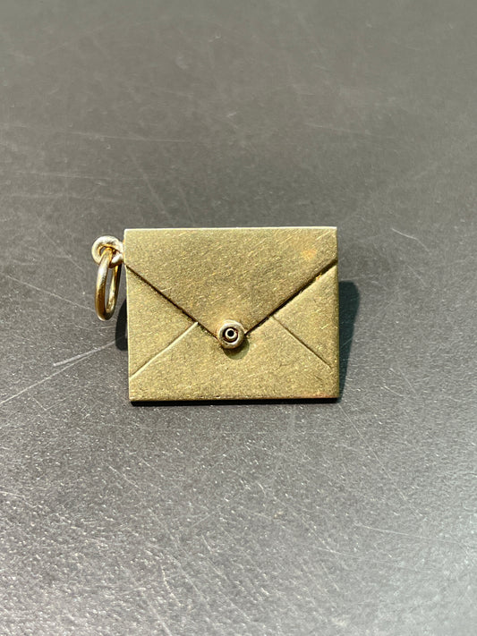 Vintage 14K Gold Articulating Envelope Charm