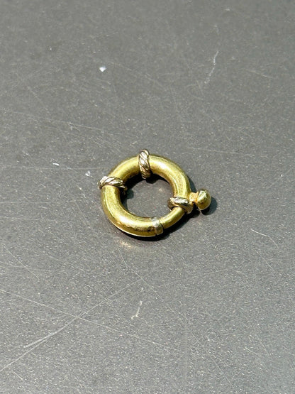 复古 14K 黄金圆形连接扣