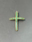 Vintage 14K Gold Emerald Cross