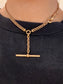 Vintage 14K Yellow Gold Curb Link Albert Watch Chain Necklace