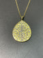 Ippolita 18K Yellow Gold 0.34 CTW Crinkle Teardrop Pendant Necklace
