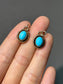 14K Gold Natural Sleeping Turquoise Charm