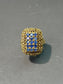 Vintage 18K Gold Sapphire Woven Ring