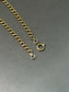 Vintage 18K Yellow Gold Solid Curb Link Bracelet