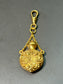 Victorian 14K Yellow Gold Repousse Perfume Bottle Pendant