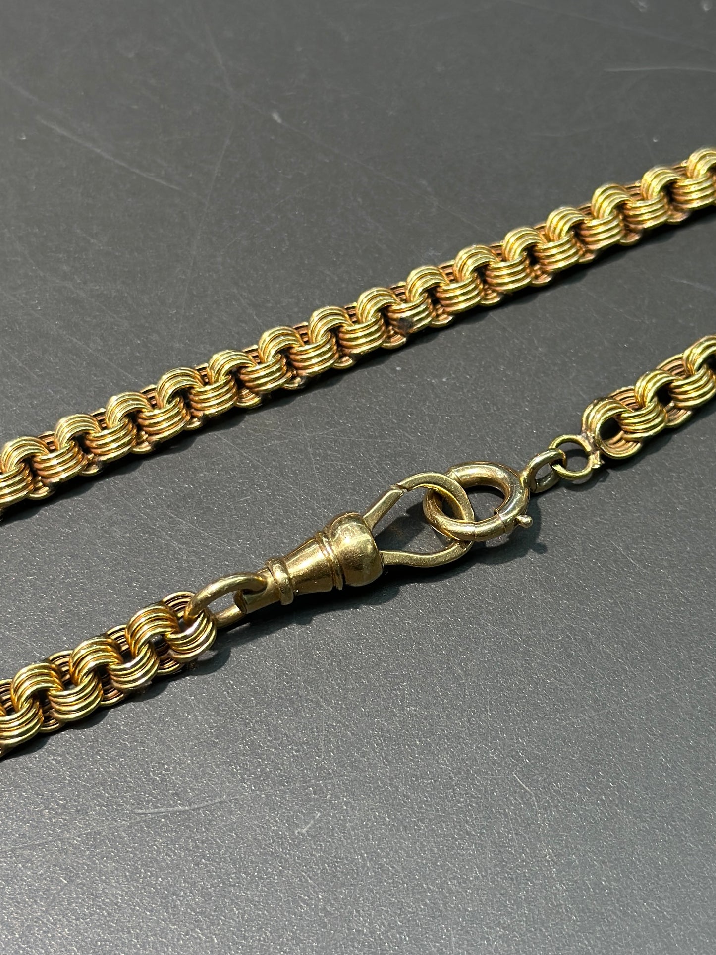 Victorian 14K Gold Russian Watch Chain