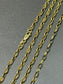 14K Yellow Gold 3.0 mm Solid Oval Rollo Necklace