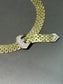 Retro 14K Gold Diamond Adjustable Buckle Necklace