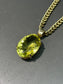 Grand pendentif citrine en or 14 carats