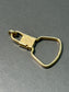 Vintage 14K Yellow Gold Medium Carabiner Clasp