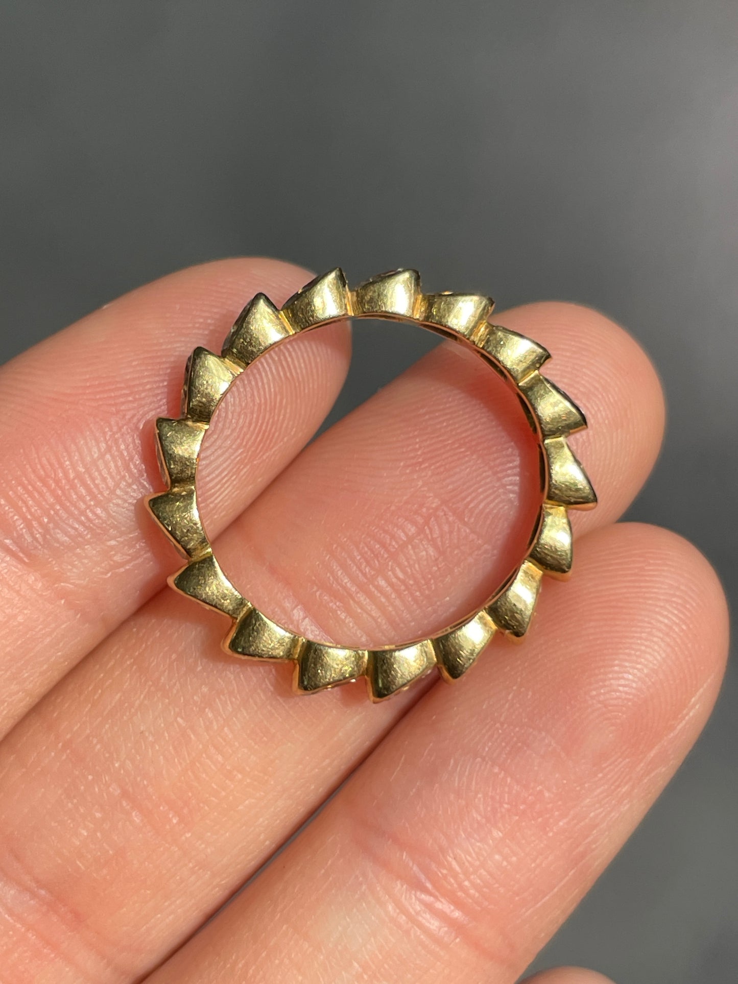 18K Gold 2.20 CTW Oval Diamond Eternity Band