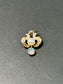 Art Nouveau 14K Gold Pearl Opal Motif Charm