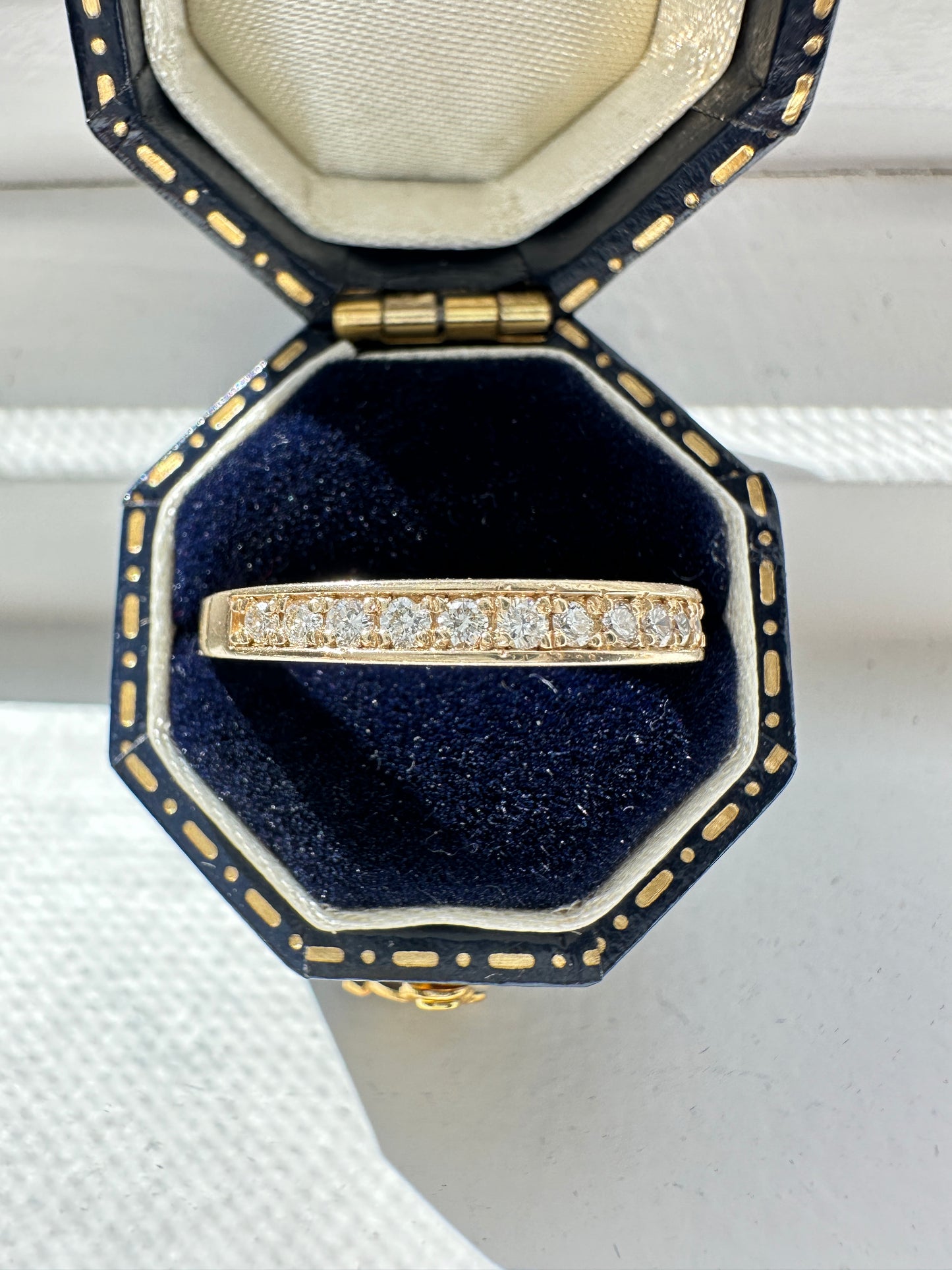 14K 黄金 0.30 CTW 半永恒钻石戒指