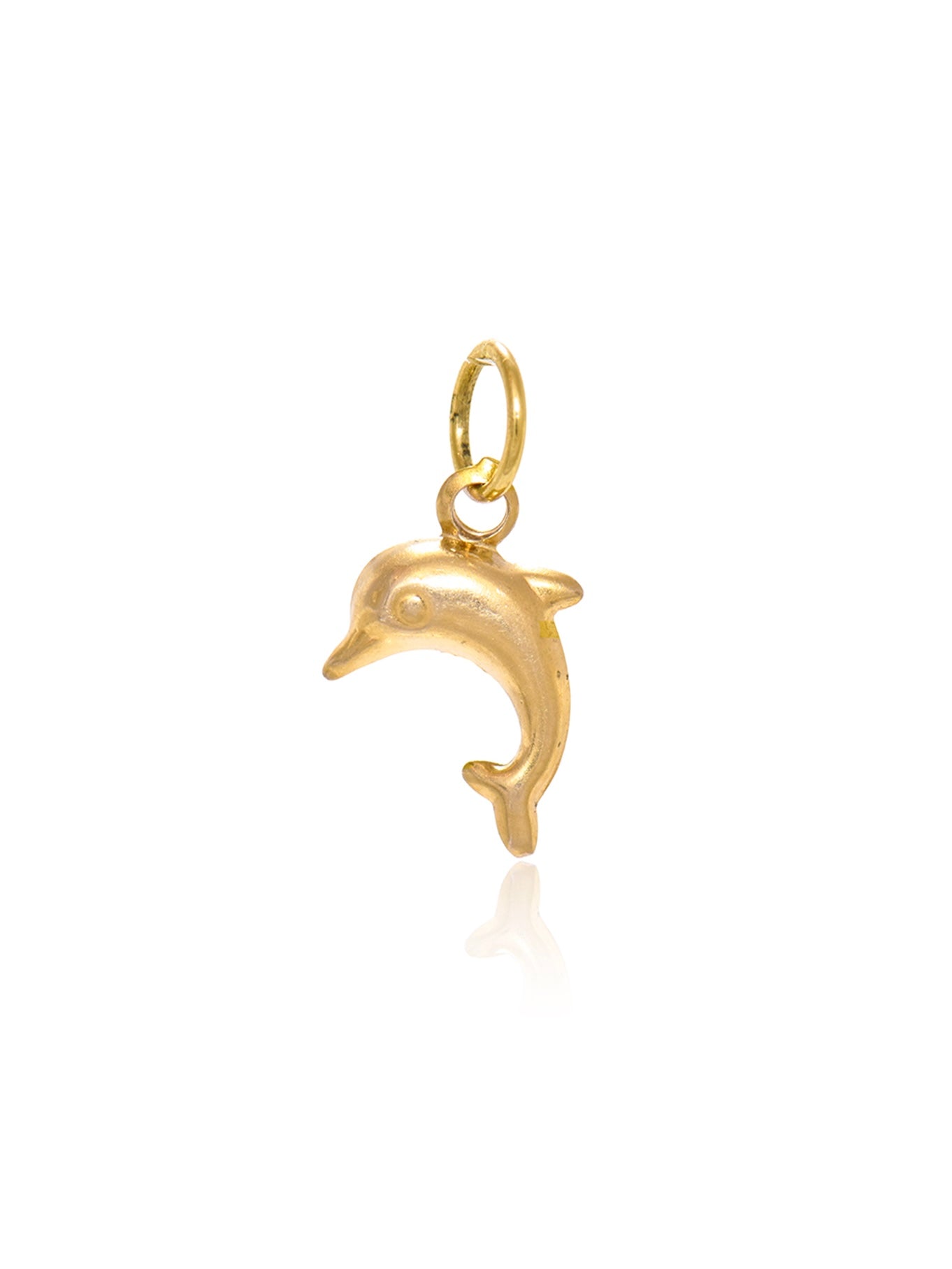 Vintage 14K Gold Miniature Dolphin Charm