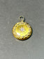 Victorian 14K Gold Motif Starburst Circle Charm