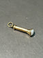 Vintage 14K Yellow Gold Pearl Flashlight Charm