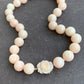 [ON HOLD] Antique 14K Gold 11.0 mm Angel Skin Coral Bead Necklace with Clasp