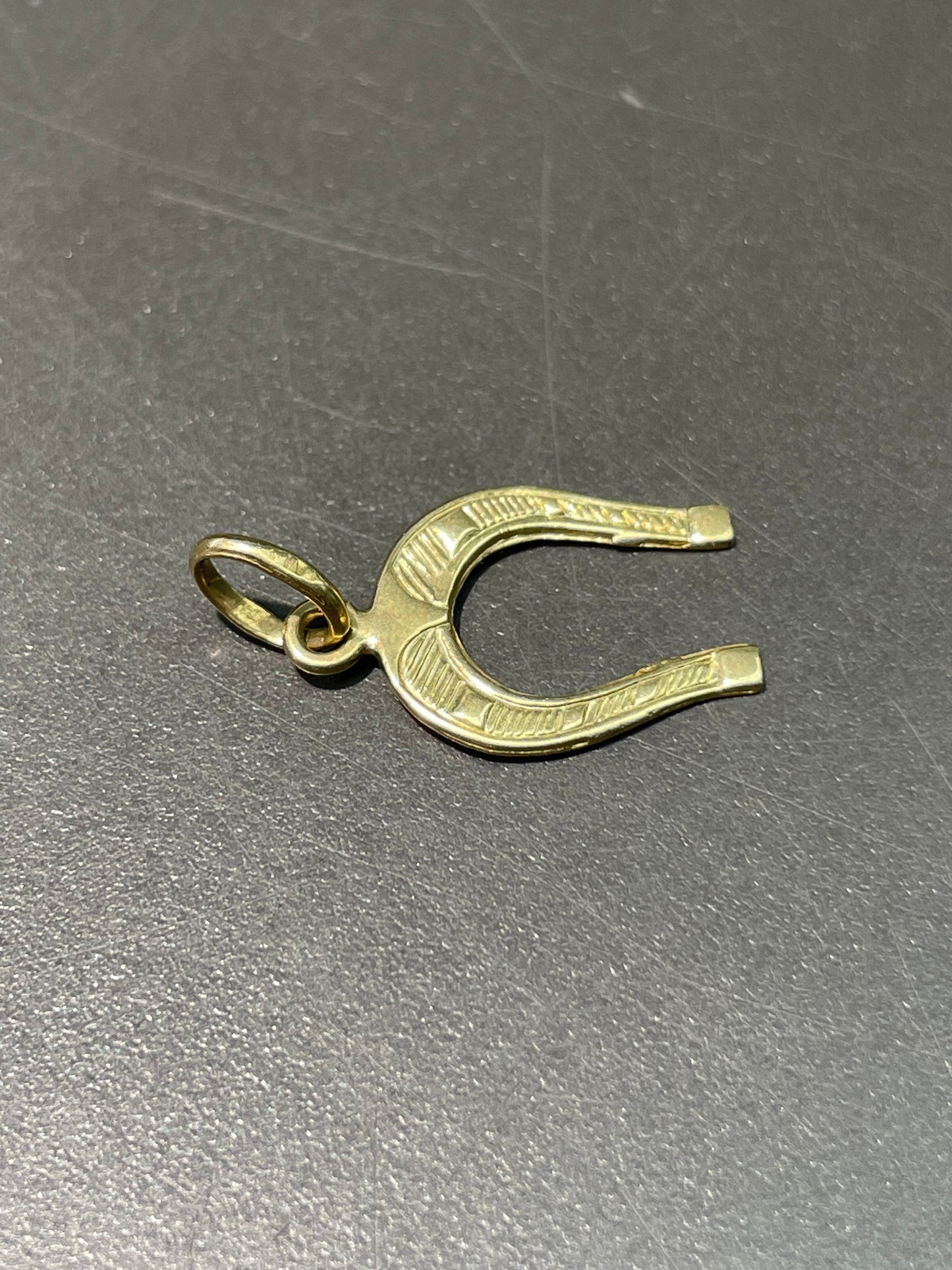 Vintage 14K Yellow Gold Horse Shoe Charm