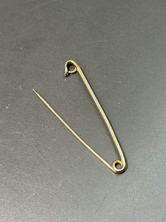 14K Gold Safety Pin