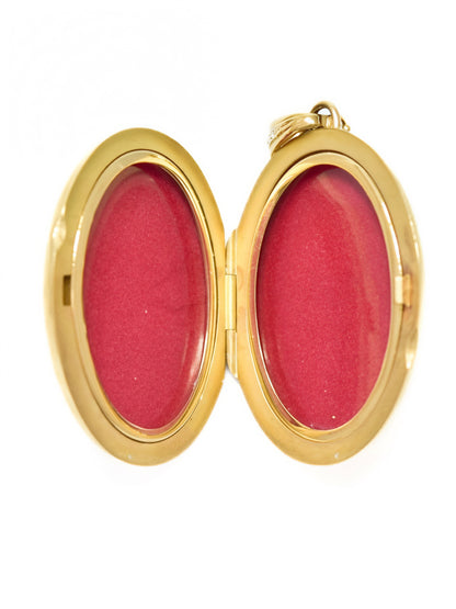 Fabergé 18K Yellow Gold Ruby Diamond Enamel Locket Pendant