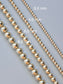 14K Gold 8.0 mm Beaded Bracelet 7.5 inch