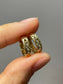14K Gold Diamond Hoop Earring