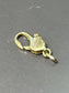 Vintage 14K Gold Swan Carabiner Clasp