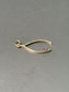 Vintage 14K Gold Ruby Wish Bone Charm