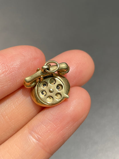 Vintage 14K Gold "Hello" & "I Love You" Telephone Charm