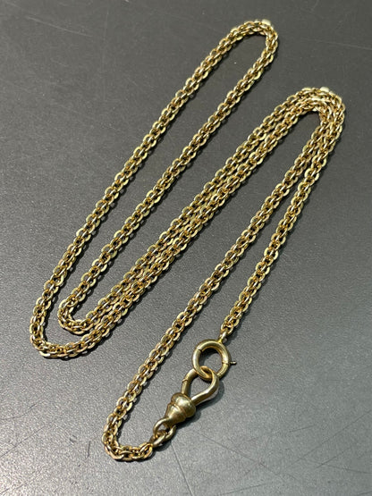 Antique 14K Gold Fancy Link Watch Chain Necklace 20.0 inch