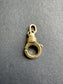 [ON RESERVE] Vintage 18K Gold Carabiner Charm Holder