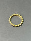 14K Gold Oval Diamond Eternity Band Ring SZ 6