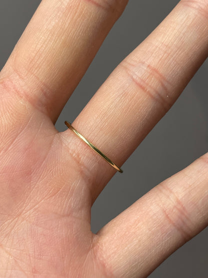 14K Yellow Gold "A" Letter Ring