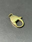 Vintage 14K Gold Large Round Clasp Charm Holder