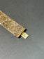 Retro 14K Gold Diamond Buckle Belt Bracelet