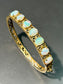 Vintage 14K Gold Opal Bangle Bracelet