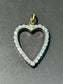 Platinum 0.9 CTW Diamond Open Heart Pendant