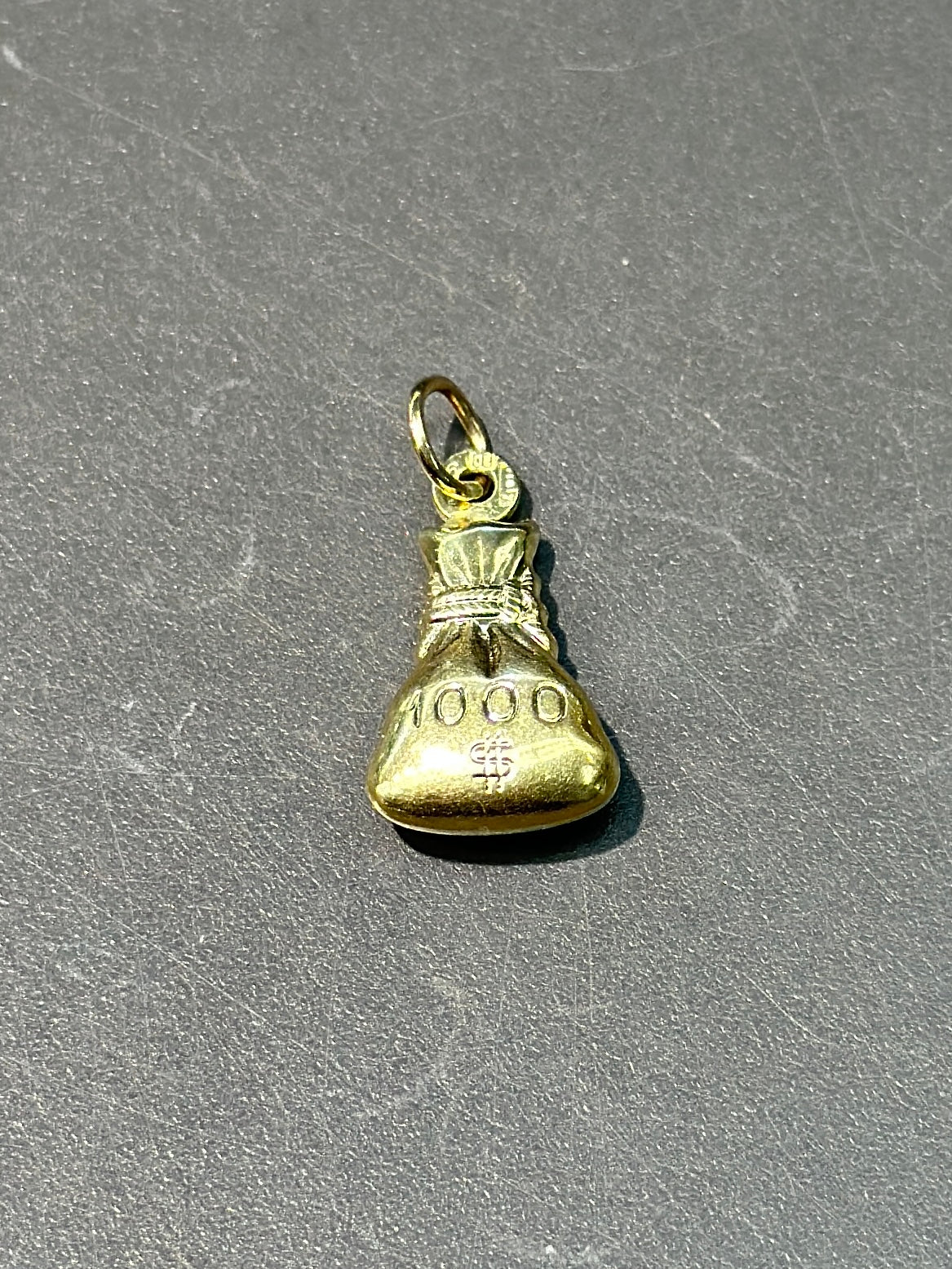 Vintage 14K Gold $1000 Money Pouch Charm