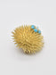 Tiffany & Co. 18K Gold Turquoise Diamond Sea Urchin Brooch