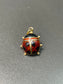 Vintage 18K Gold Enamel Ladybug Charm Pendant
