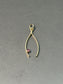 Vintage 14K Gold Ruby Wish Bone Charm