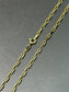 14K Yellow Gold 2.5 mm Anchor Link Necklace 18.0 inch