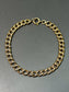 Vintage Portuguese 19K Yellow Gold Hollow Curb Link Bracelet