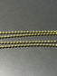 14K Gold Faceted Flush Bead Chain Necklace 20.0 inch