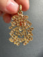 Edwardian 14K Gold Old Mine Cut Diamond Monogram “A” “S” Pendant