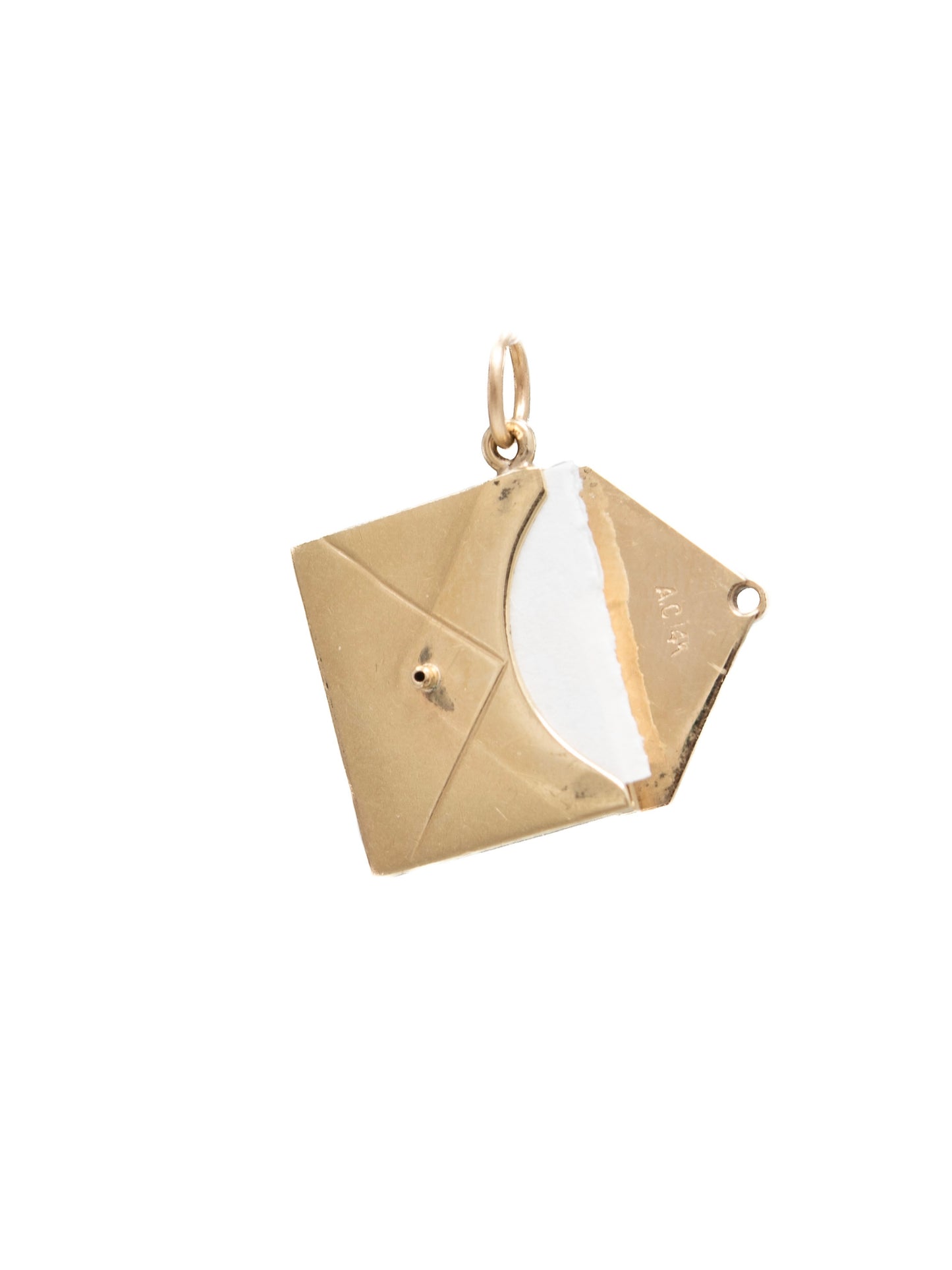 Vintage 14K Gold Articulating Envelope Charm