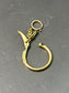 Vintage 18K Gold Carabiner Charm Holder