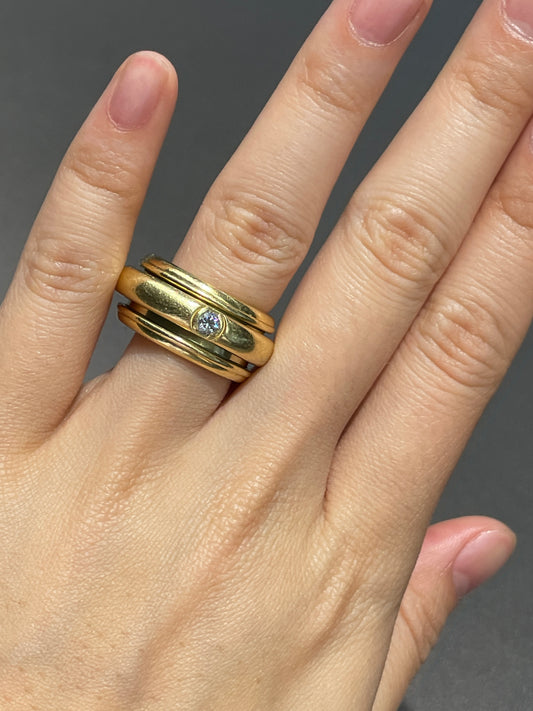 Piaget French 18K Gold Possession Diamond Ring